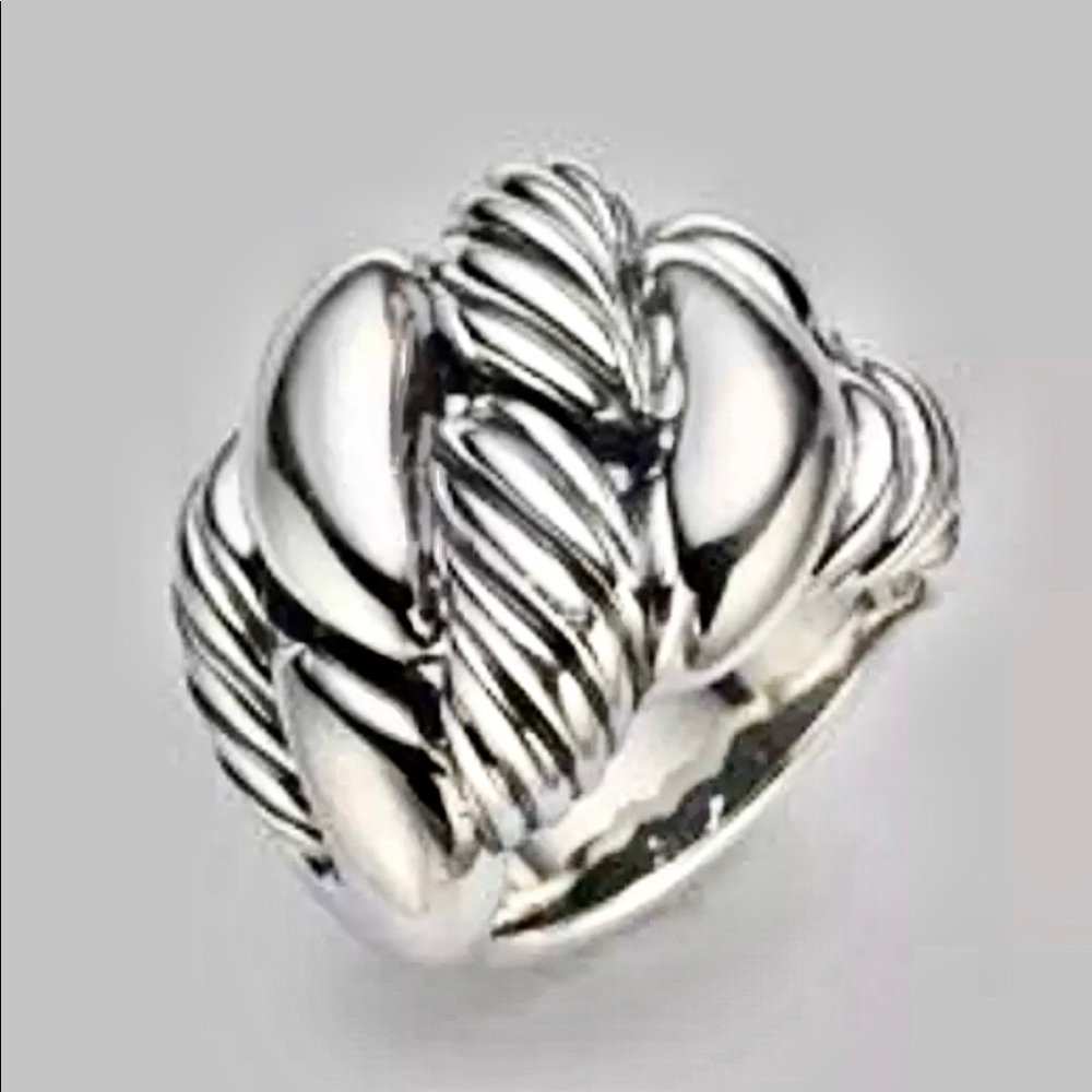 David Yurman SS  17mm Curb Chain Ring